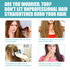 Keratin Hair Straightening Cream for Smooth, Straight Hair