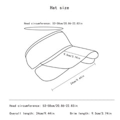Solid Knitted Visor Hat Sports Sun Hat UV Protection for Women
