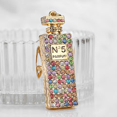 Rhinestone Perfume Keychain for Women Girls Bag Charms