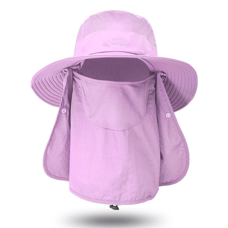 Mesh Bucket Hat Summer Quick-drying Sun Mask Hat