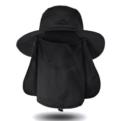 Mesh Bucket Hat Summer Quick-drying Sun Mask Hat