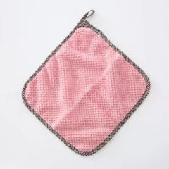 8pcs Bamboo Fiber Kitchen Absorbent Dishcloth, Lint-Free Essential Cleaning Tool