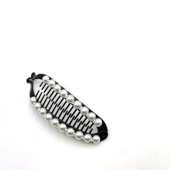 Pearl Hair Clip Banana Clip Ponytail Holder Acrylic Hairclip