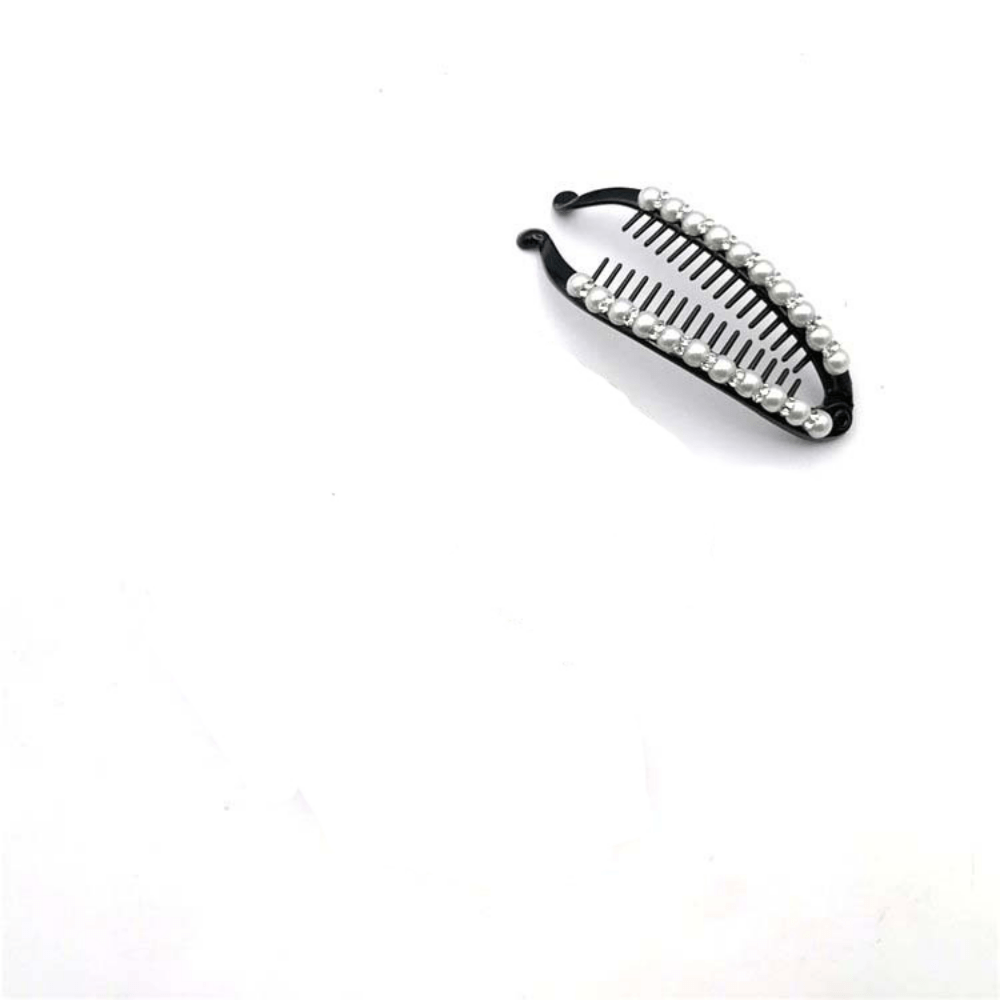 Pearl Hair Clip Banana Clip Ponytail Holder Acrylic Hairclip