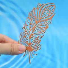 1pc Feather Cutting Dies Metal Stencil DIY Scrapbooking Craft Card Background