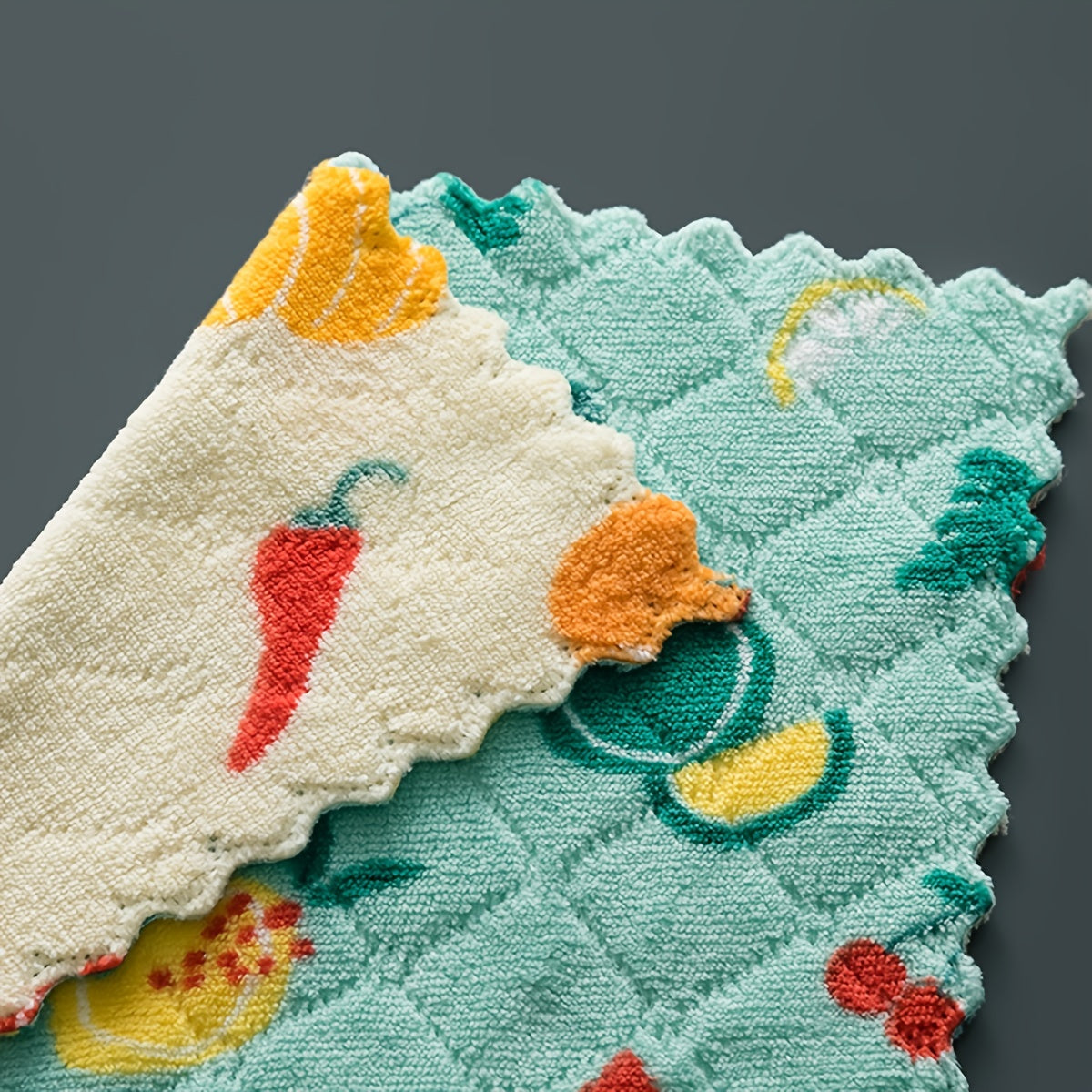10pcs Kitchen Rags Reusable Sponge Cloth Absorbent Coral Wool Cleaning Cloth