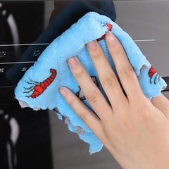 10pcs Kitchen Rags Reusable Sponge Cloth Absorbent Coral Wool Cleaning Cloth