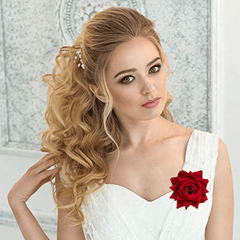 3pcs Rose Hair Clips Hairpin Wedding Hair Accessories