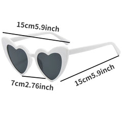 Y2K Heart Sunglasses Love Theme Party Beach Glasses UV400