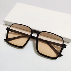 Men's Large Frame Square Sunglasses UV Protection For Cycling Travel Outdoor