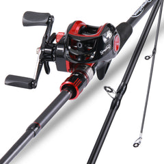 Carbon Fiber Casting Rod & Baitcasting Reel Combo 1.8-2.1m