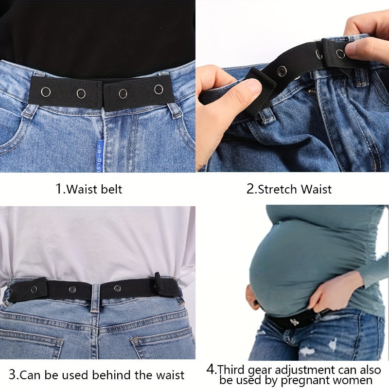 Adjustable Waist Extender Buckle Polyester Waist Belt For Men And Women