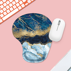 Star Sky Ergonomic Mouse Pad With Wrist Guard Silicone Non Slip Table Pad