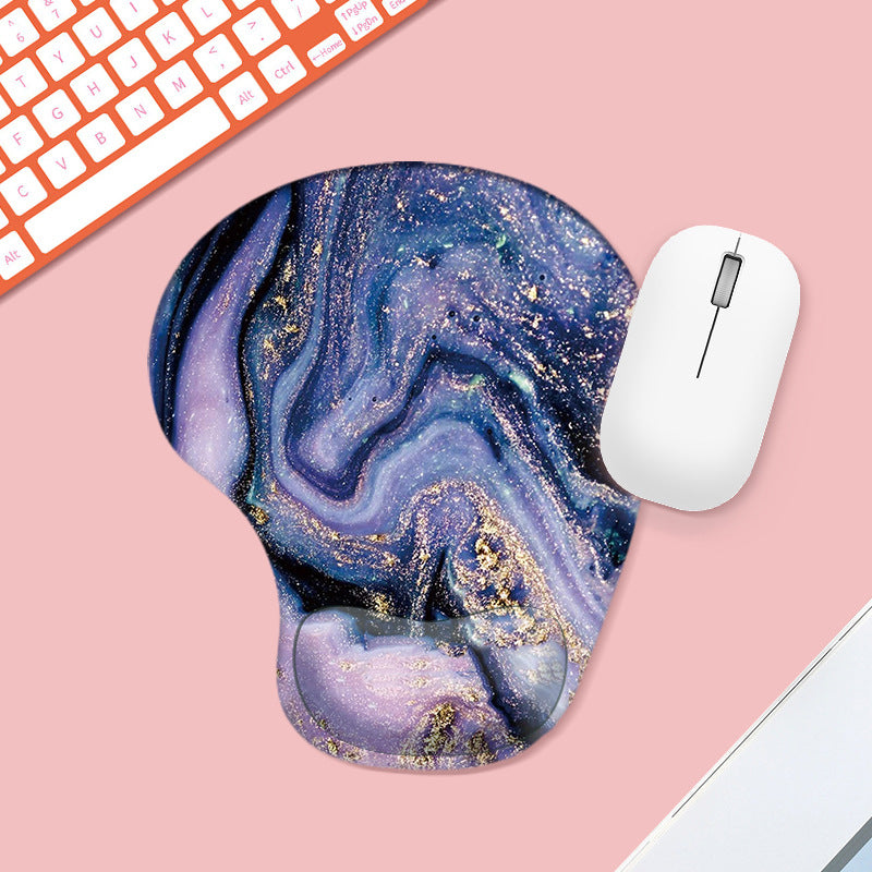 Star Sky Ergonomic Mouse Pad With Wrist Guard Silicone Non Slip Table Pad