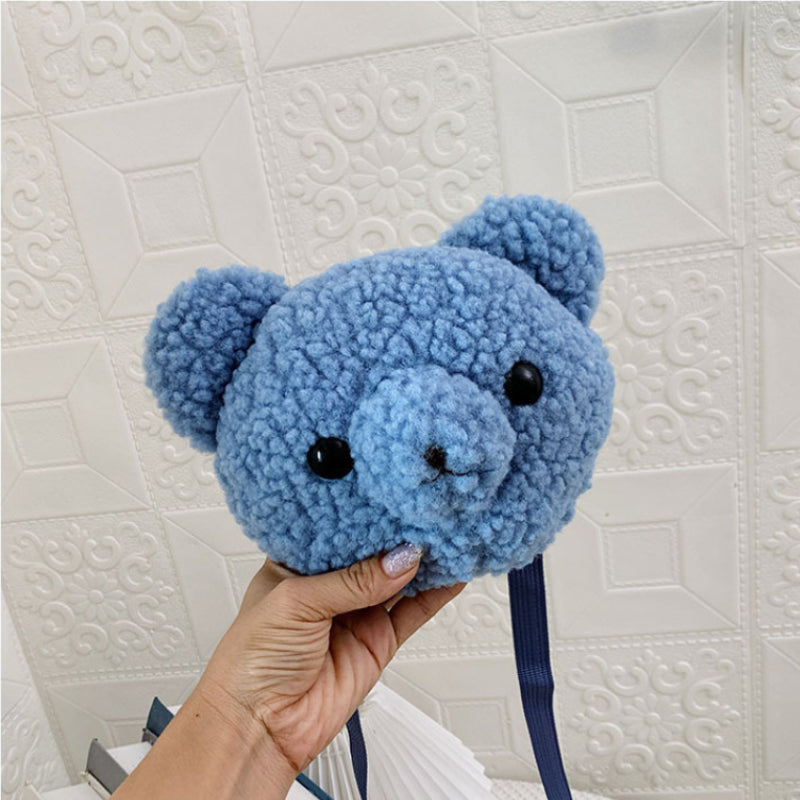 Bear Head Crossbody Bag Coin Purse for Girls