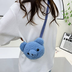 Bear Head Crossbody Bag Coin Purse for Girls