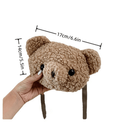 Bear Head Crossbody Bag Coin Purse for Girls