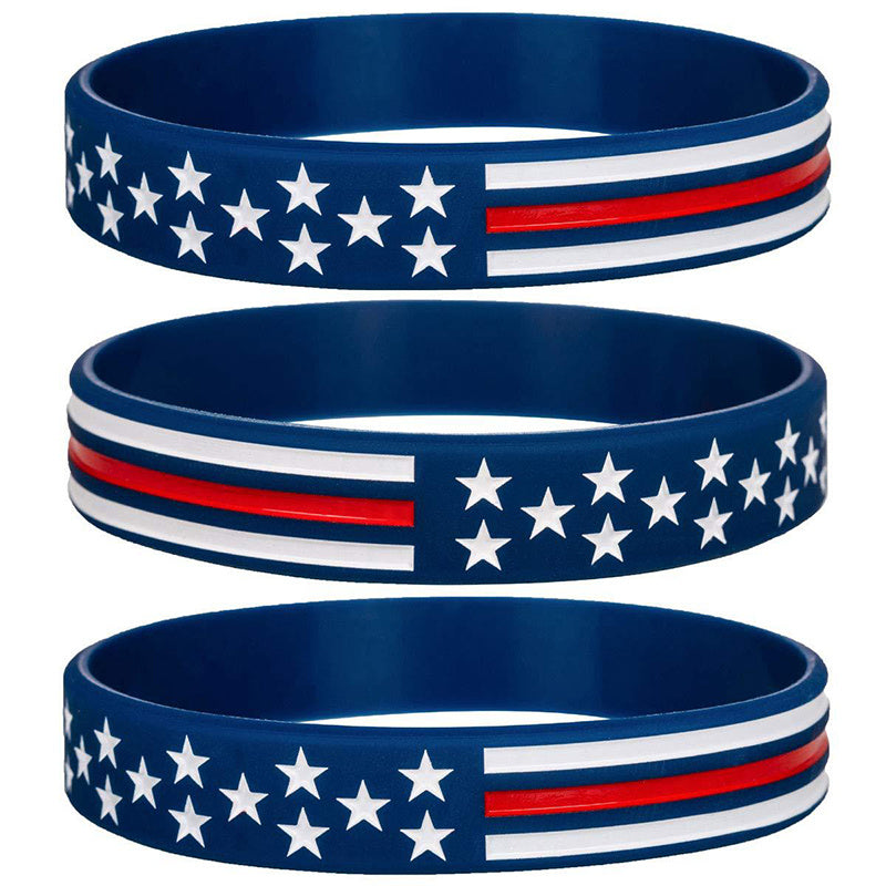 Flag Silicone Bracelet Lightweight Fashionable and Durable