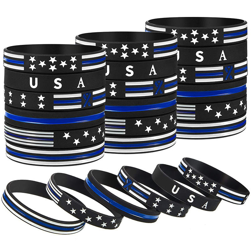 Flag Silicone Bracelet Lightweight Fashionable and Durable