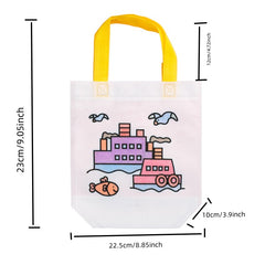 9pcs Eco Friendly Non Woven Graffiti Bags for Art Painting