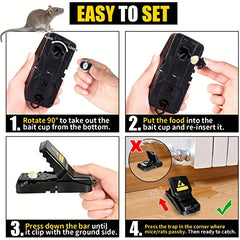 Mouse Trap Rats Mice Snap Trap 100 Remove Mouse Catcher