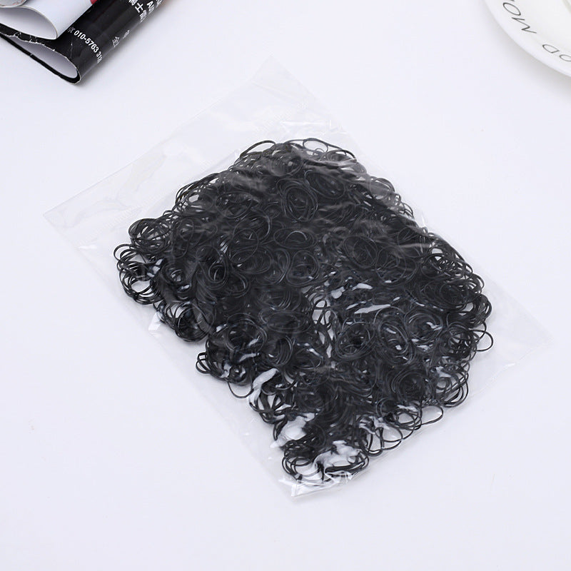 1000pcs Disposable Mixed Elastic Rubber Band Headband Girls Hair Accessories