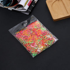 1000pcs Disposable Mixed Elastic Rubber Band Headband Girls Hair Accessories