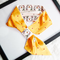 Silk Satin Scarf Short Neck Scarf Versatile Tie Wrap Women