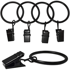 20pcs 40pcs Curtain Rings with Clips Drapery Hangers 3.2cm Interior Diameter