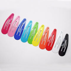 10pcs Candy Hair Clips Snap Clip Non Slip Hair Decoration