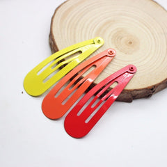 10pcs Candy Hair Clips Snap Clip Non Slip Hair Decoration