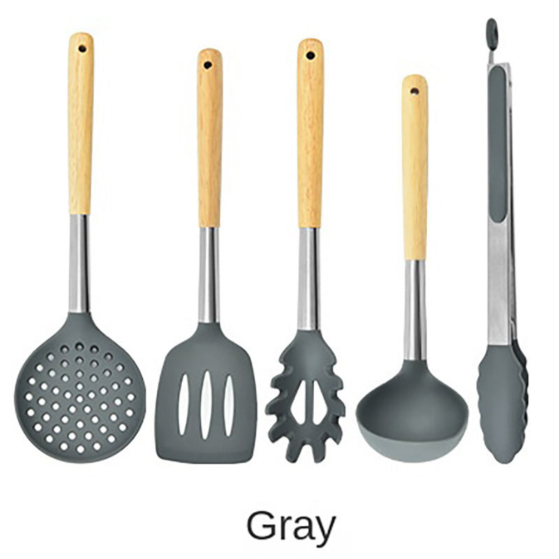 5pcs Silicone Utensil Set Kitchen Utensil Set Non Stick Safe Cooking Tools