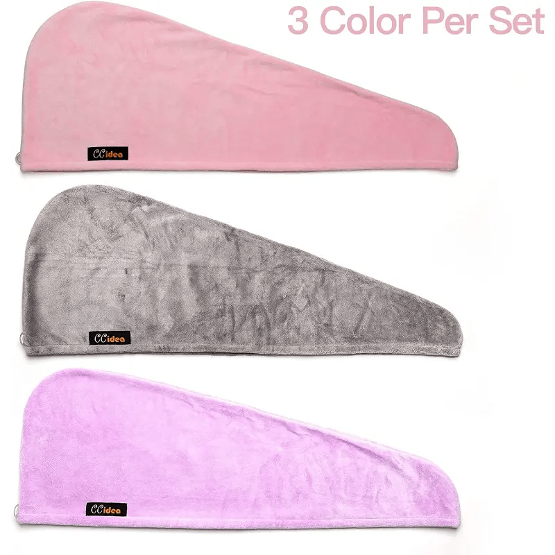 Microfiber Hair Drying Cap for Women, Quick Dry Shower Cap