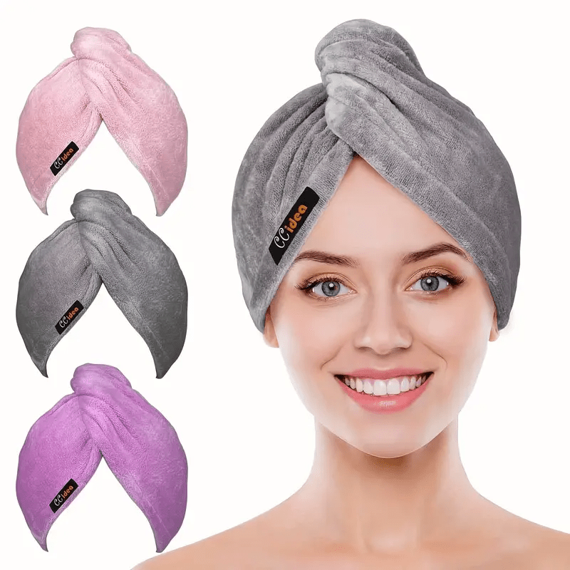 Microfiber Hair Drying Cap for Women, Quick Dry Shower Cap