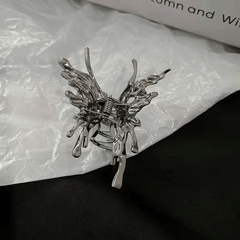 Y2K Silvery Butterfly Hair Claw Clip for Women Girls