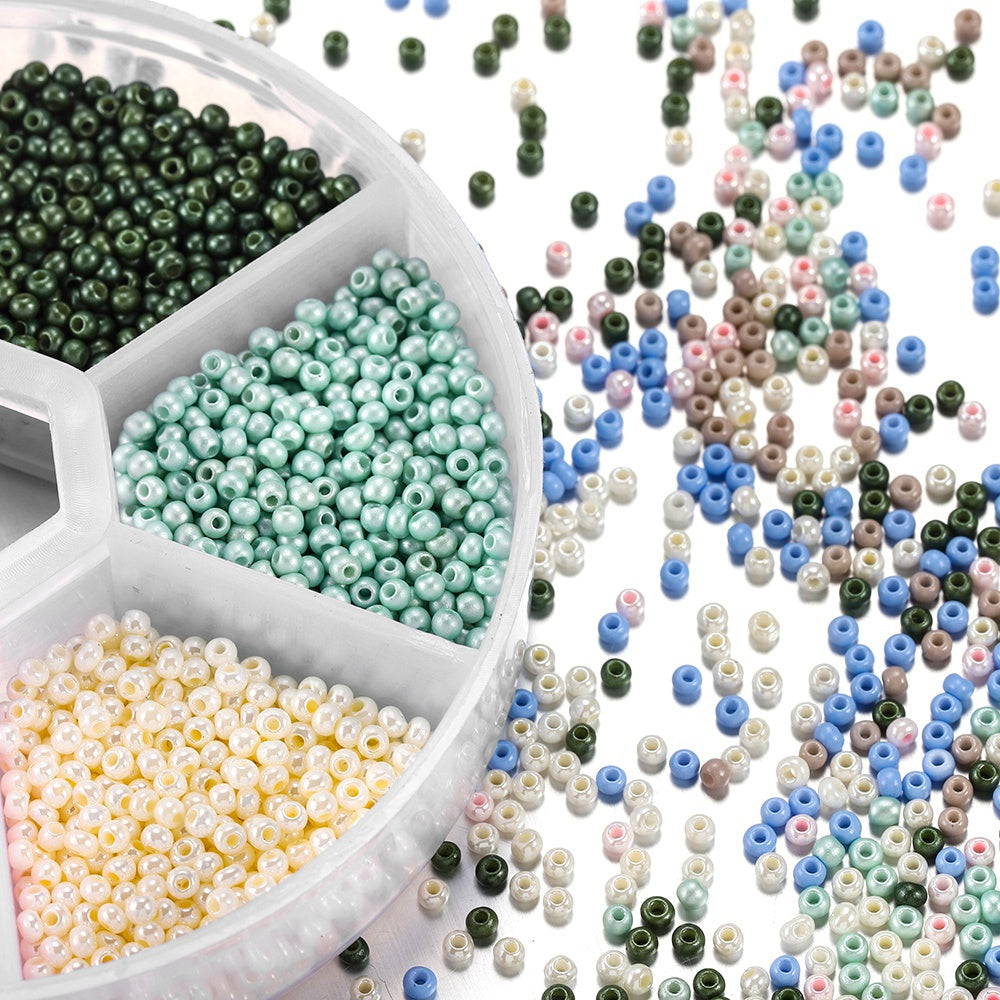 4800pcs Glass Beads DIY Jewelry Accessory