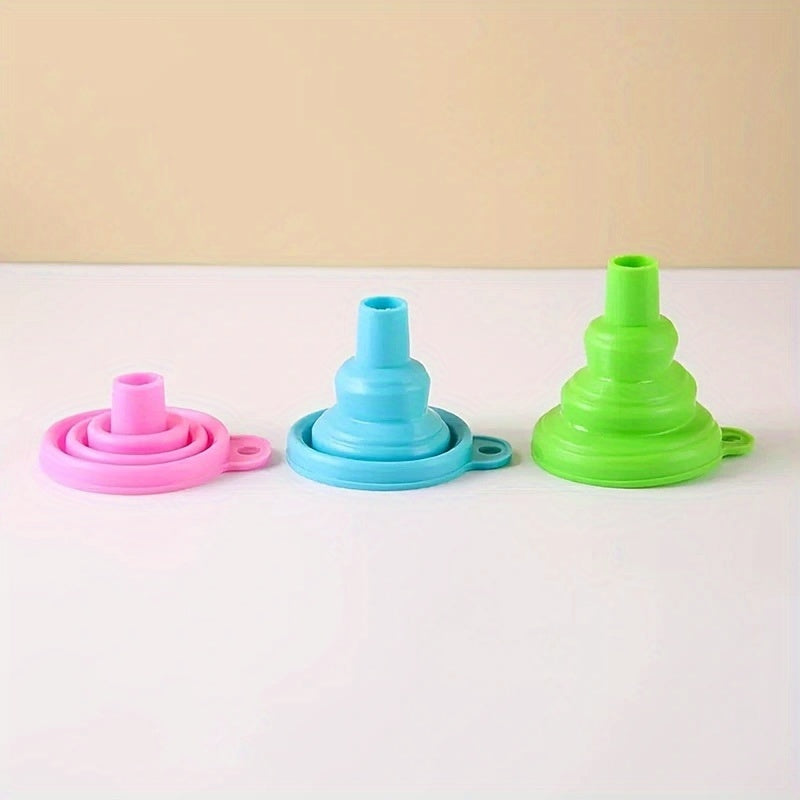 3pcs Telescopic Funnel for Kitchen Camping BBQs
