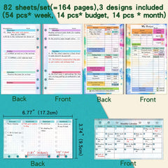 82 Sheets 6 Hole Loose Leaf Notebook for Core Replacement Parts Manual