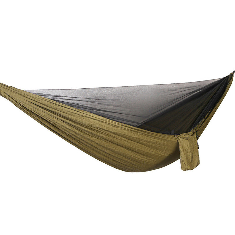Auto Quick Open Mosquito Hammock w/ Net Outdoor Parachute Double Hammock