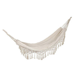 Tassel Hanging Tree Hammock Single Double Thickened Canvas Casual Hammock