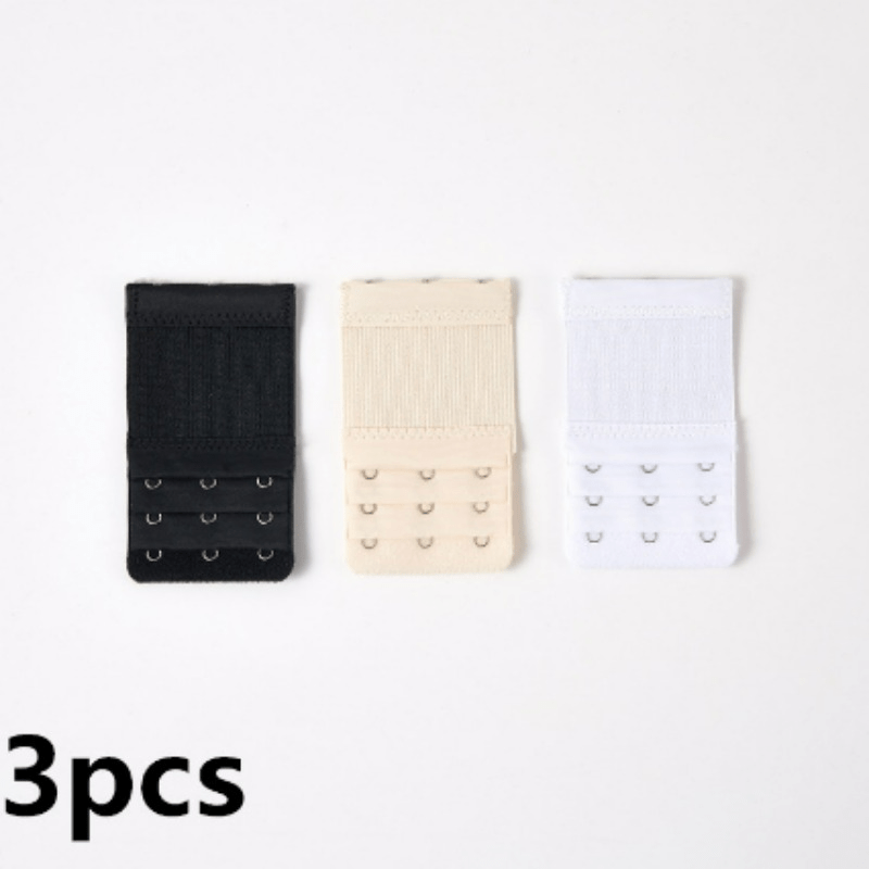 3pcs Elastic Bra Strap Extenders Comfortable Adjustable Bra Band