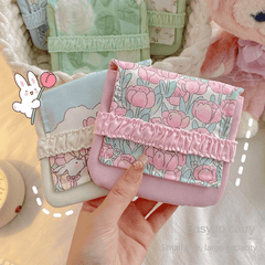 Mini Flap Sanitary Napkin Bag Portable Washable Organizer Storage