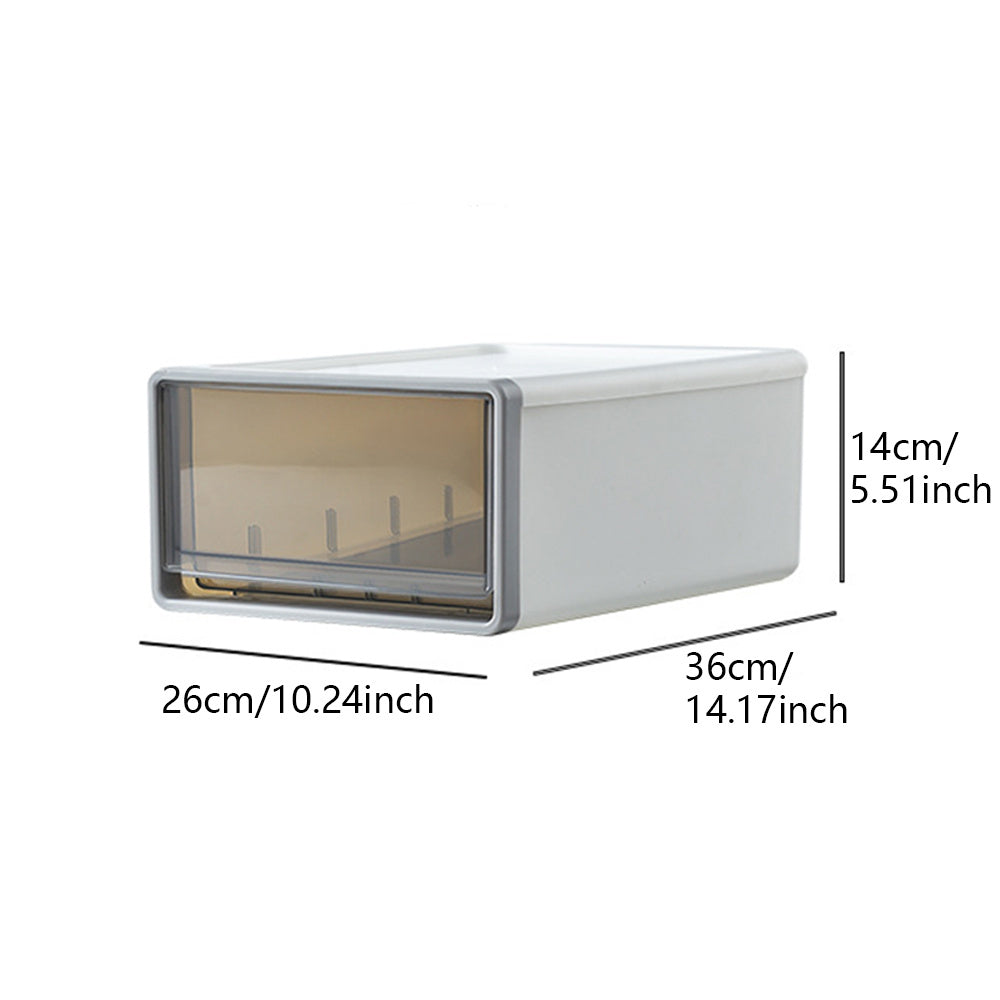 Transparent Plastic Drawer Organizer Box Small Storage Cabinet Desk