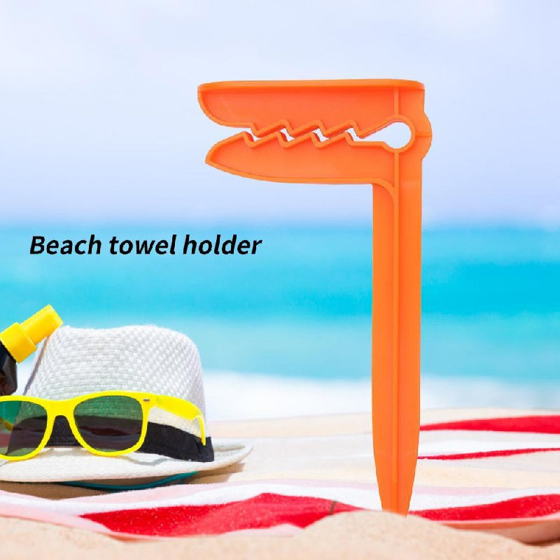 2pcs Beach Towel Clips for Camping & Beach Trips