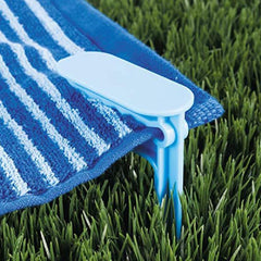 2pcs Beach Towel Clips for Camping & Beach Trips