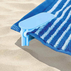 2pcs Beach Towel Clips for Camping & Beach Trips