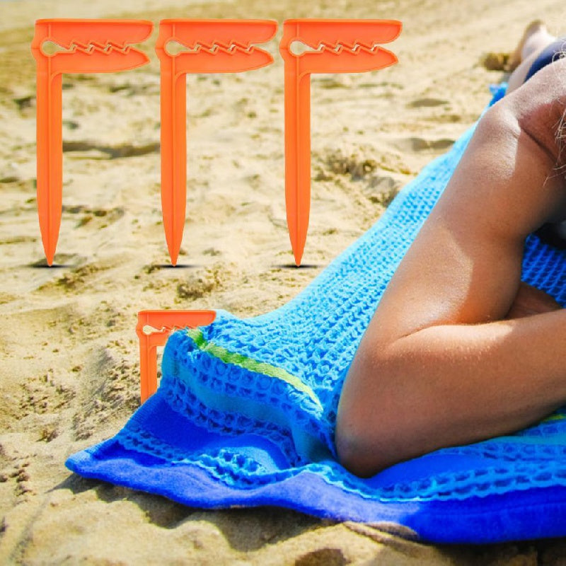 2pcs Beach Towel Clips for Camping & Beach Trips