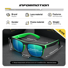 Men's Polarized Colorful Film Sunglasses for Outdoor Sports