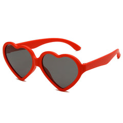 Girls Heart Shaped Frame Sunglasses UV Protection Summer Sunglasses