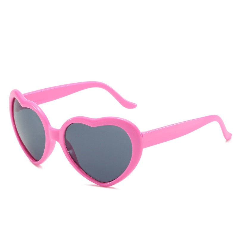 Girls Heart Shaped Frame Sunglasses UV Protection Summer Sunglasses